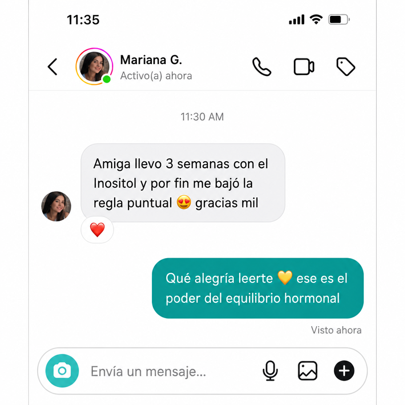 Comentario 2 de clientas sobre GOLD Inositol formula 300 gr by Fit On — Equilibrio Hormonal Femenino Natural