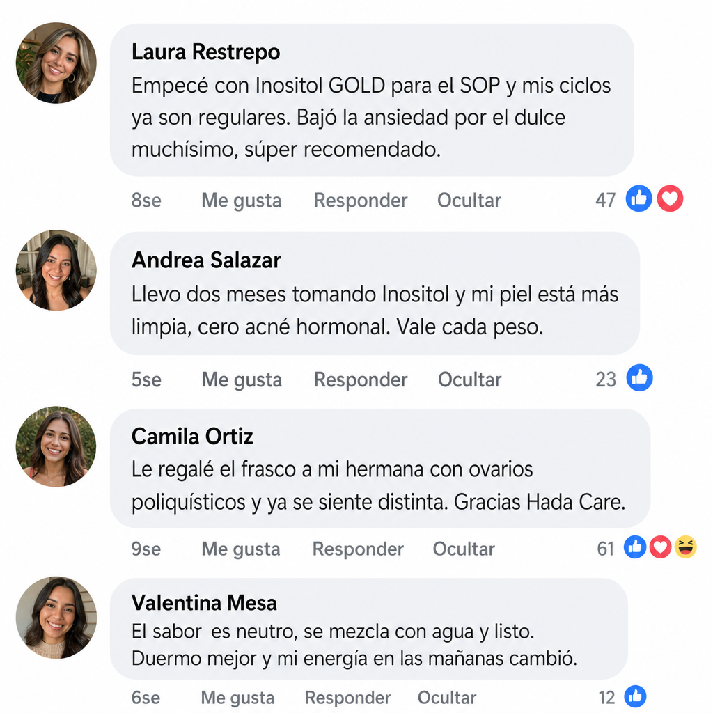 Comentario 1 de clientas sobre GOLD Inositol formula 300 gr by Fit On — Equilibrio Hormonal Femenino Natural
